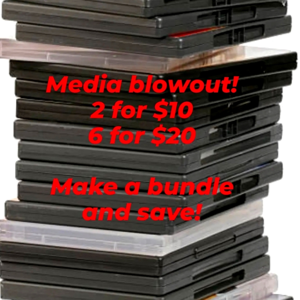 Media DVD and VHS Blowout Sale!